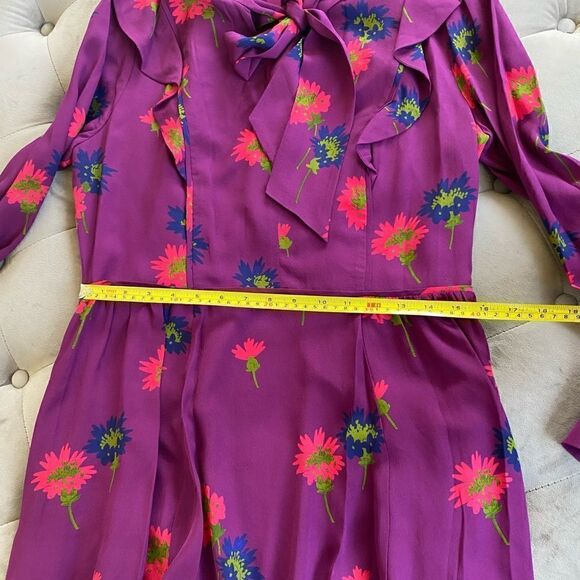 Tanya Taylor Aubree Spaced Out Floral Mini Dress 12 - Picture 2 of 4